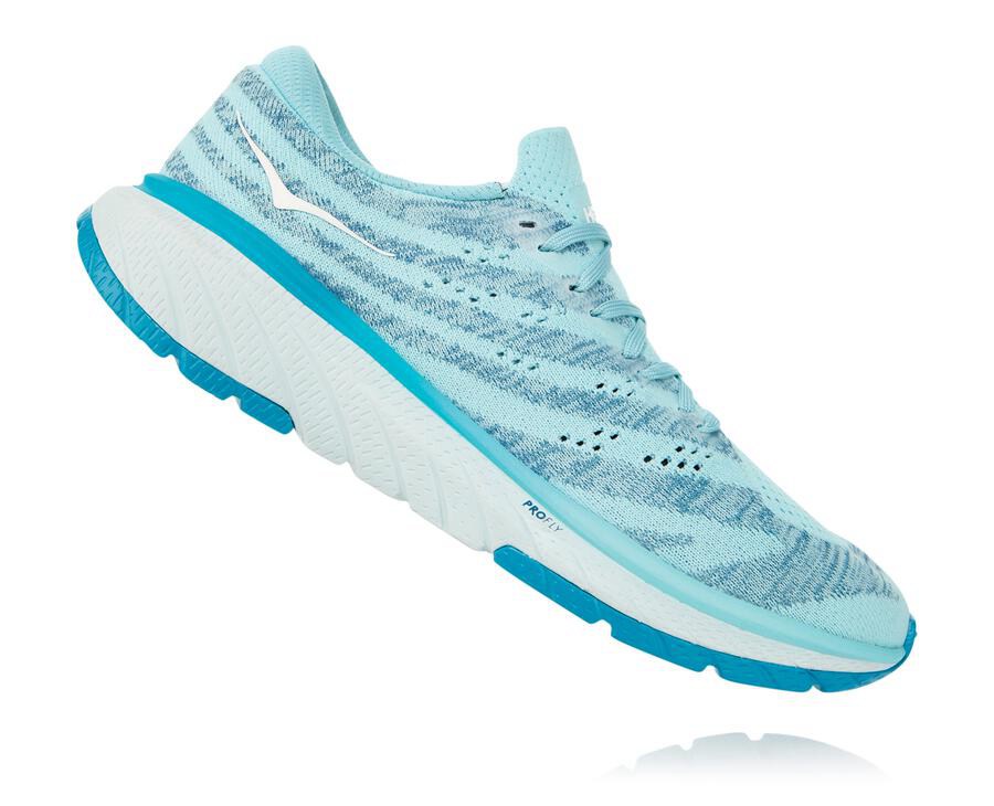 Hoka Australia One One Cavu 3 - Womens Walking Shoes Blue - AYITE-2381